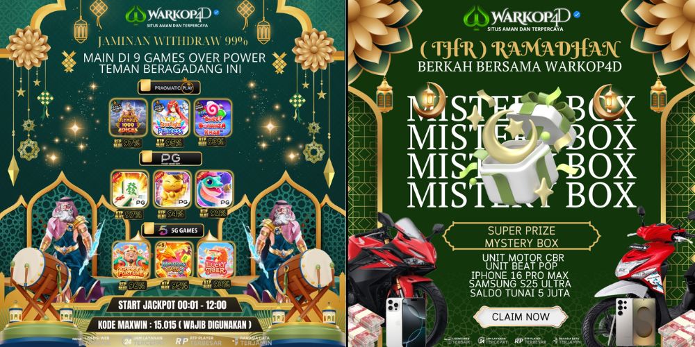 UPDATE BOCORAN GACOR & EVENT THR MISTERY BOX WARKOP4D